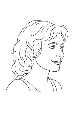 Stilisierte Zeichnung St. Wößner | Fotovorlage